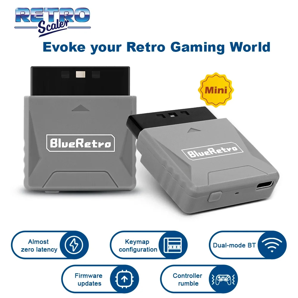 Retro Gaming Upscaler - Адаптер приемника RetroScaler Mini Blueretro для