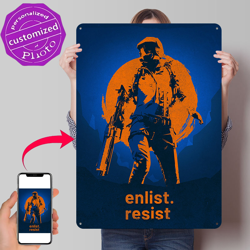 Retro Gaming Gifts For Men - Металлическая вывеска Arc Raiders Retro 01