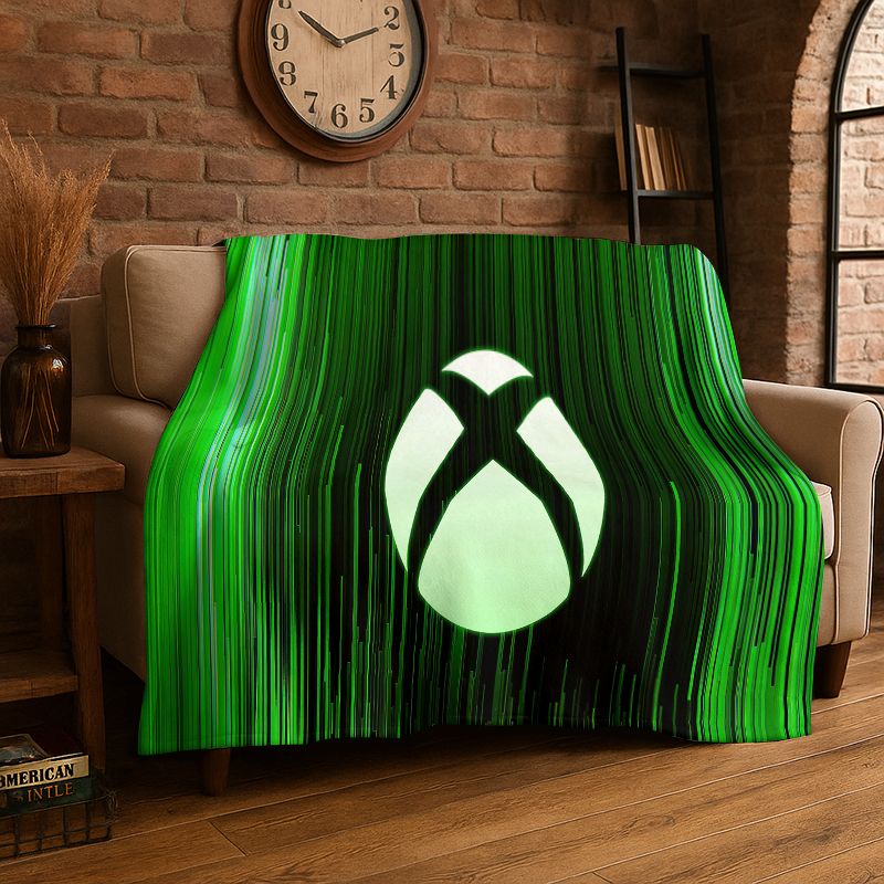 Фланелевое одеяло с логотипом  – обзор и цена Retro Gaming Xbox