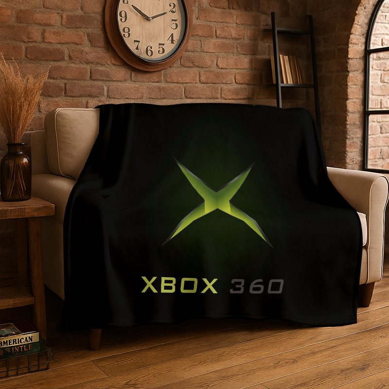 Фланелевое одеяло с логотипом  – обзор и цена Retro Gaming Xbox