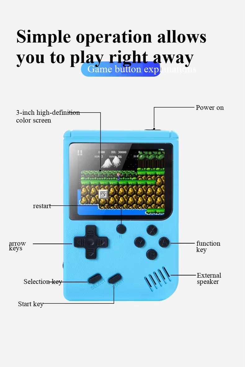 Портативная игровая консоль 40 – обзор и цена Retro Gaming Arcade Console