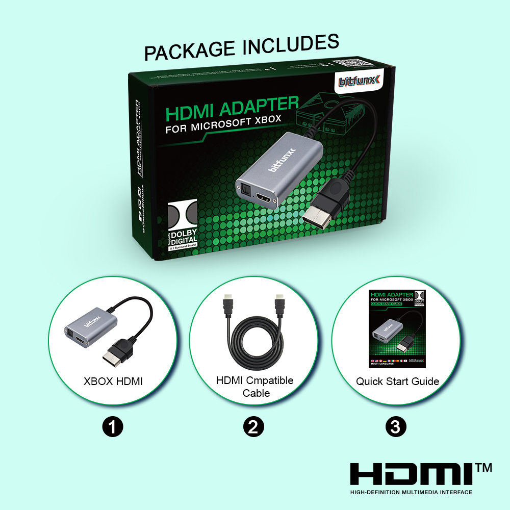 Bitfunx HDMI ™   Адаптер для и – обзор и цена Retro Gaming Xbox